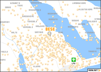 map of Bésé