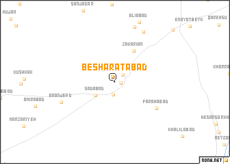 map of Beshāratābād