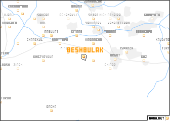 map of Besh-Bulak