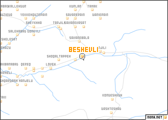 map of Besh Evlī