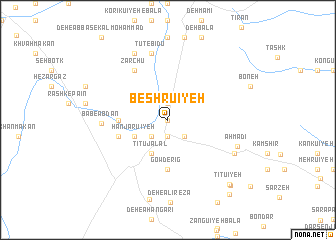 map of Beshrūʼīyeh