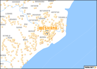 map of Besikama