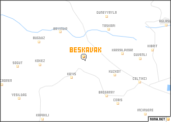 map of Beşkavak
