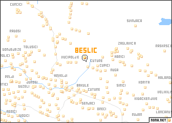 map of Bešlić