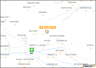 map of Beşpınar