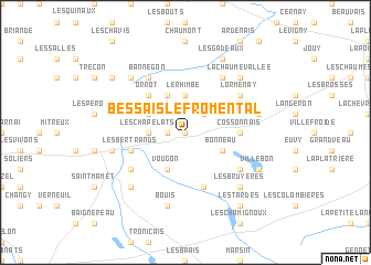 map of Bessais-le-Fromental