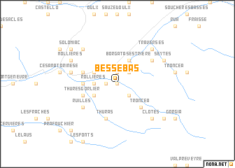 map of Bessé-Bas