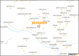 map of Bessemer