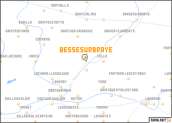 map of Bessé-sur-Braye
