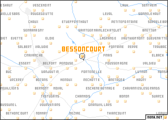 map of Bessoncourt