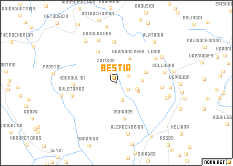 map of Bestiá