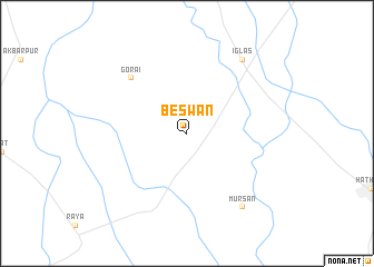 map of Beswān