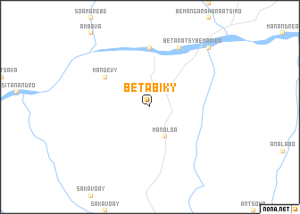 map of Betabiky