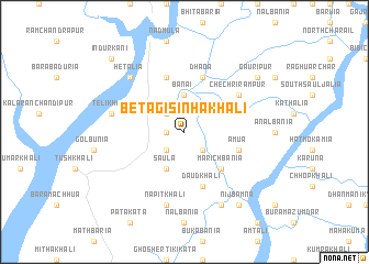 map of Betāgi Sinhākhāli