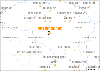 map of Betainakoho