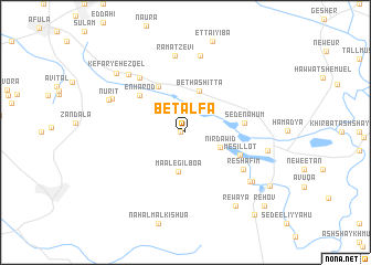 map of Bet Alfa