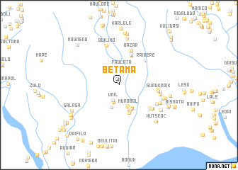 map of Betama