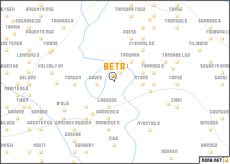 map of Béta