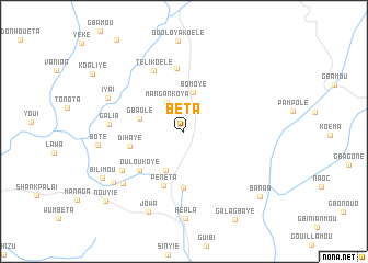 map of Béta