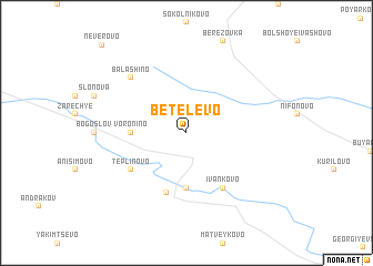 map of Betelëvo