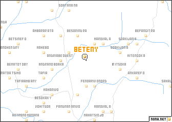 map of Beteny