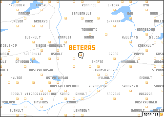 map of Beterås