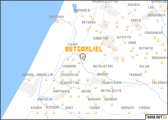 map of Bet Gamliʼel