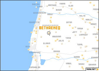 map of Bet Ha‘Emeq