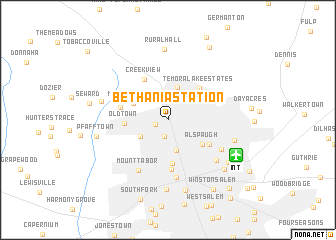 map of Bethania Station