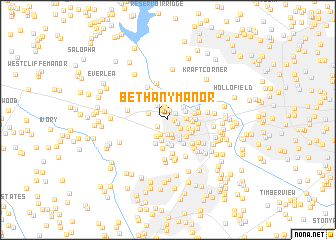 map of Bethany Manor