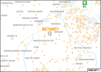 map of Bethany