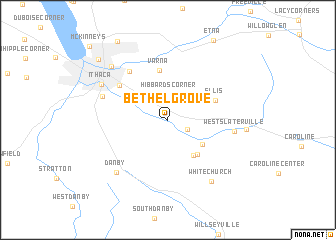 map of Bethel Grove