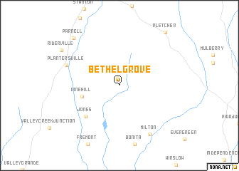 map of Bethel Grove