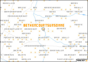 map of Béthencourt-sur-Somme