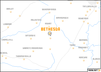 map of Bethesda