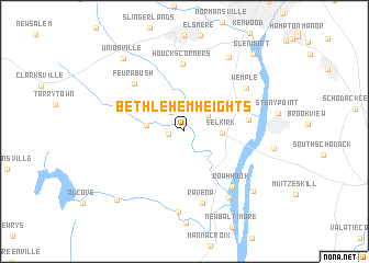 map of Bethlehem Heights
