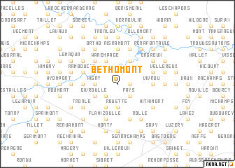 map of Béthomont