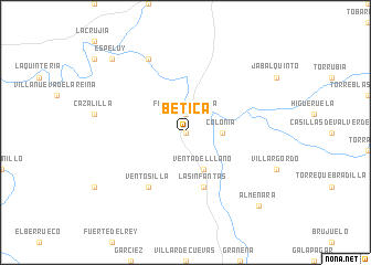 map of Bética