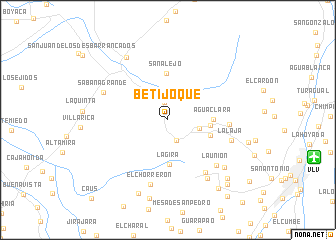 map of Betijoque