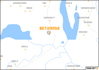 map of Bétikanda