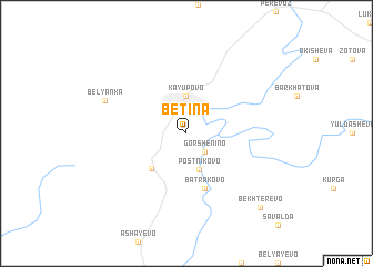 map of Betina