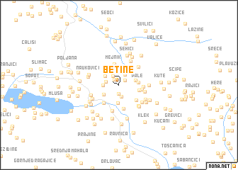 map of Betine