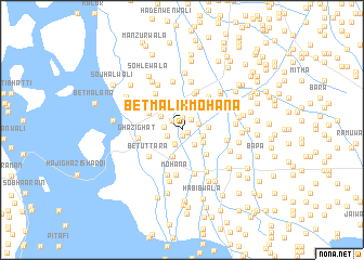 map of Bet Malik Mohāna