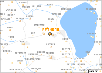 map of Bet Ma‘on