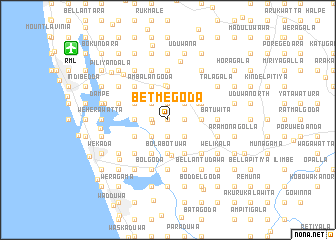 map of Betmegoda