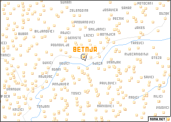 map of Betnja