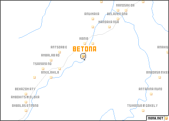 map of Betona