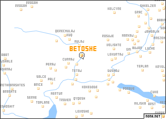 map of Bëtoshë