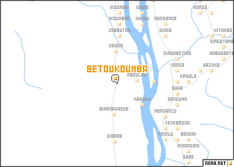 map of Bétoukoumba