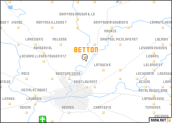 map of Betton